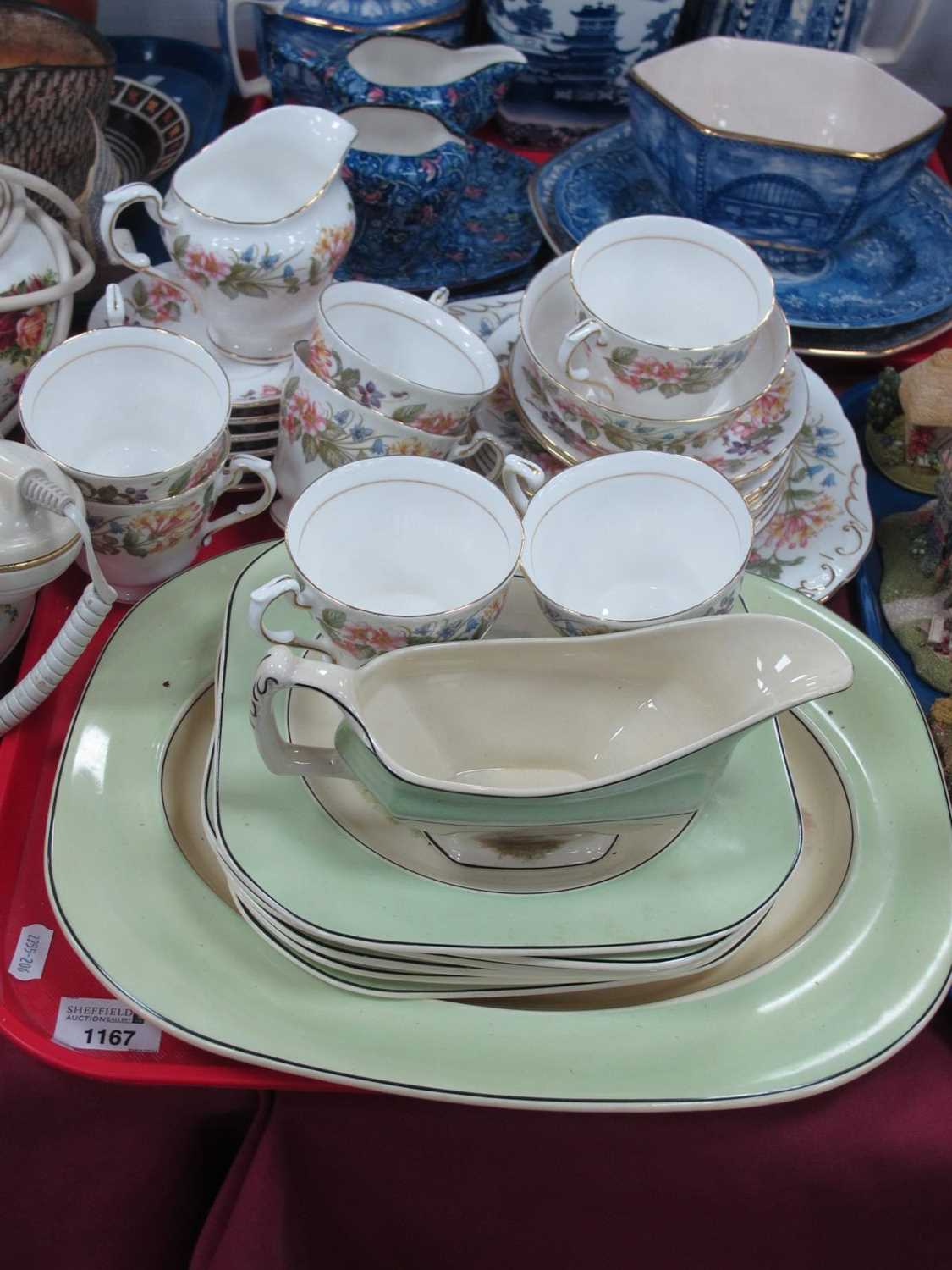 Lot 1167 - Woods Ivory Ware, part dinner service,...
