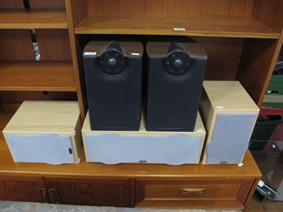 Lot 1510 - Pair of Mordaunt-Short speakers together with...