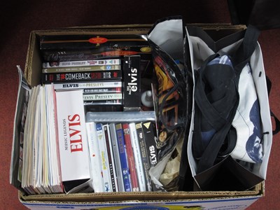 Lot 396 - Elvis Presley Memorabilia, magazines, DVD's...
