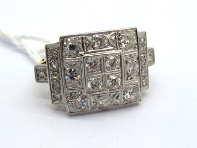 Lot 202 - An Art Deco Style Large Diamond Set Cocktail...