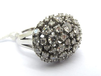 Lot 154 - An 18ct Gold Diamond Set Cocktail Ring, high...