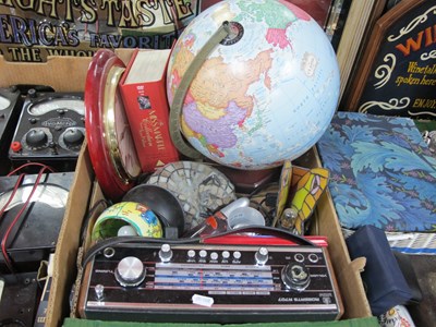 Lot 1018 - A Roberts R707 radio, model globe on wooden...