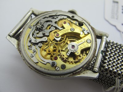 Lot 238 - Universal Geneve; A c.1940's Compax...