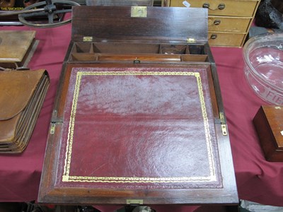 Lot 1348 - XIX Century Rosewood Writing Slope, with...