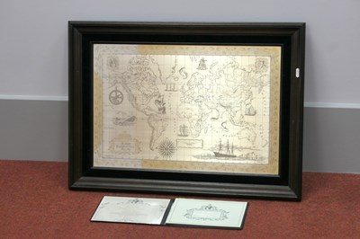 Lot 77 - The Royal Geographical Society Silver Map,...