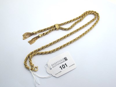 Lot 101 - A 9ct Gold Ropetwist Chain Necklace,...