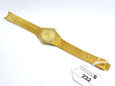 Lot 232 - Ebel; A Modern Diamond Set Gent's Wristwatch,...