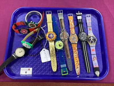 Lot 6 - Swatch - A Collection of Assorted Wristwatches,...