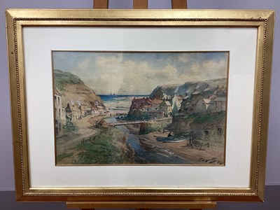 Lot 1252 - THOMAS SWIFT HUTTON (1865-1935) 
Staithes,...