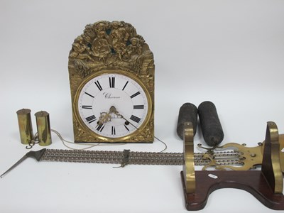 Lot 1400 - A Mid-Late XIX Century French Wall Clock, the...