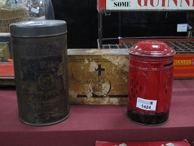 Lot 1424 - Thorne's Toffee Tin as a GR Pillar Box,...