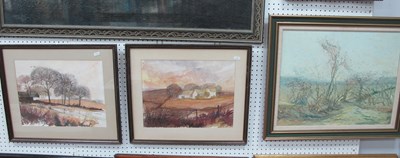 Lot 1487 - Winstanley Rural Scenes, pair watercolours, 28...