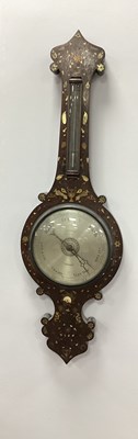 Lot 1531 - A Late XIX Century Banjo Barometer, the...