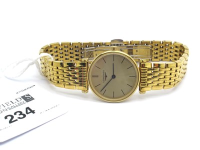 Lot 234 - Longines; A Modern Le Grande Classique Ladies...