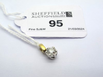 Lot 95 - A Modern Single Stone Diamond Pendant, the...
