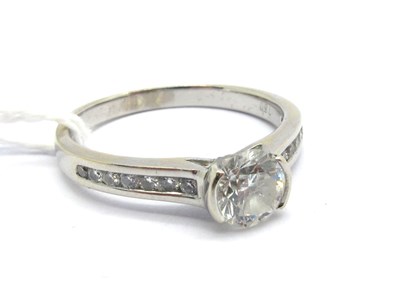 Lot 174 - A Modern 18ct White Gold Single Stone Diamond...