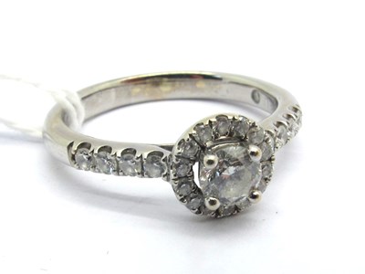 Lot 170 - A Modern Diamond Cluster Ring, the central...