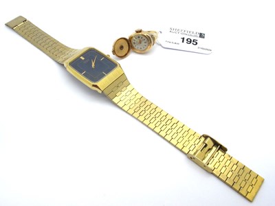 Lot 195 - Lanco Vintage Gold Plated Cased Ring Watch,...