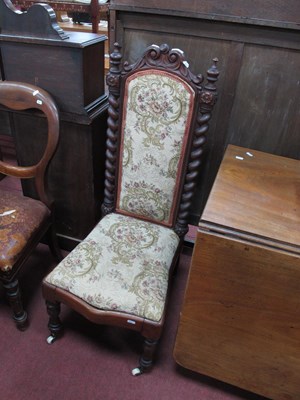 Lot 1544 - 19th Century Mahogany Prie Dieu Chair, with a...