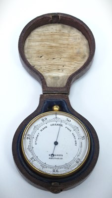 Lot 1303 - Edwards of Holyhead Pocket Barometer, circa...