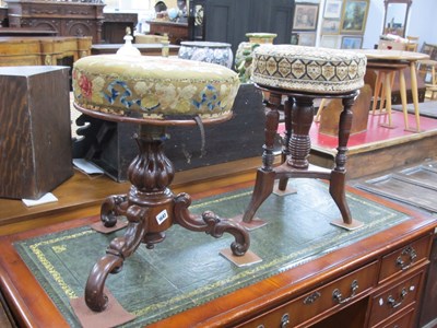 Lot 1647 - XIX Century Mahogany Piano Stool, with a...