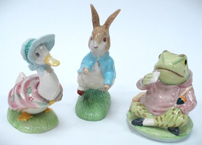 Lot 1290 - Royal Albert Large Beatrix Potter Figures;...