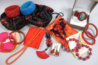 Lot 55 - Oriental Style Costume Jewellery, including...