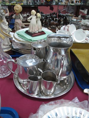 Lot 1341 - J.S.S. Four Piece Hotel Ware Plated Tea...