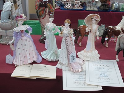 Lot 1243 - Coalport Figurines La Belle Epoque;...