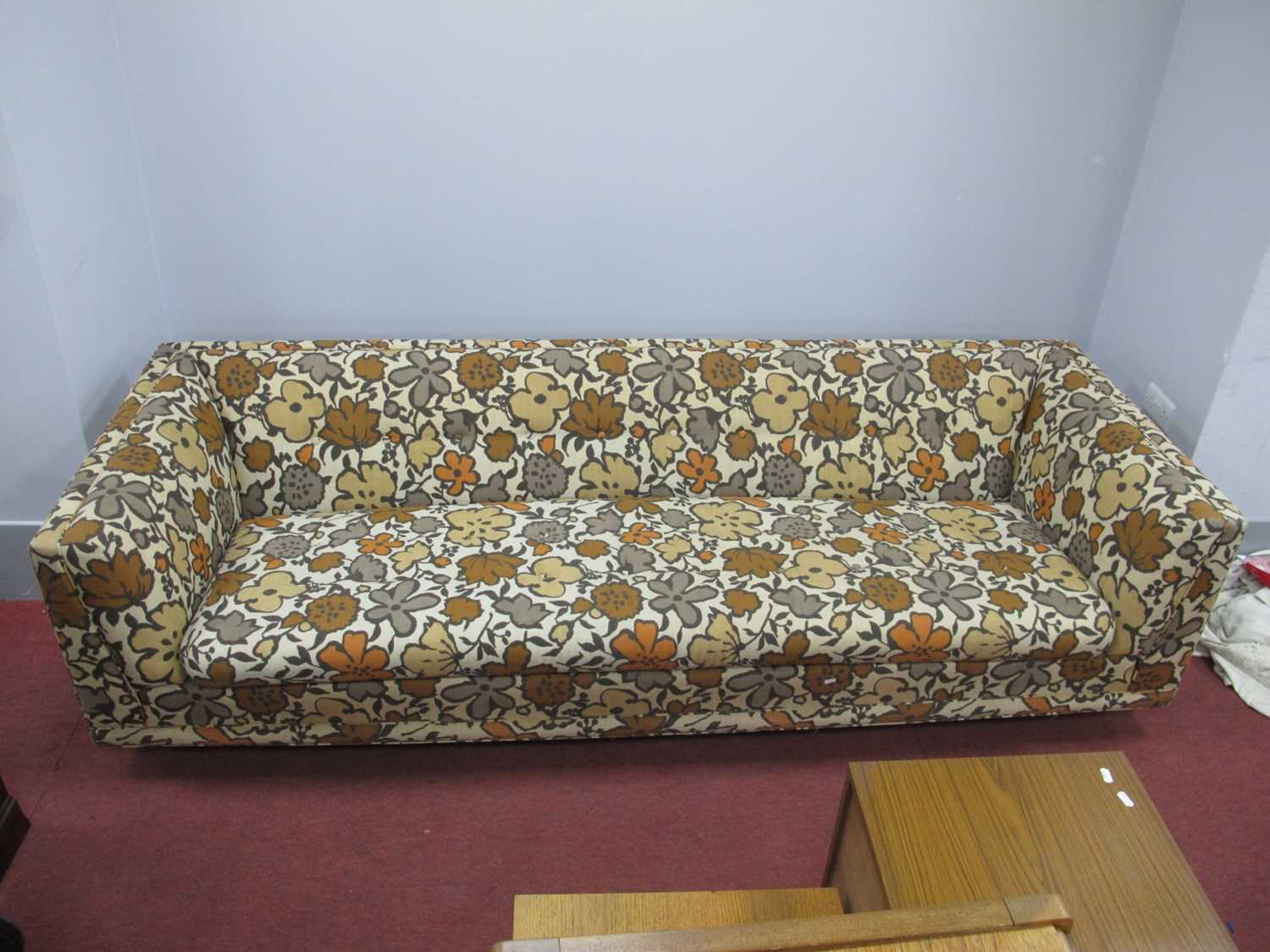 Lot 1574 G Plan 1970s floral settee in original