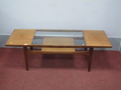 Lot 1539 - 1970s teak coffee table in the G Plan manner...