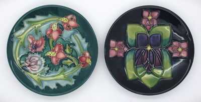 Lot 1317 - Two Moorcroft Pin Trays, 'Leicester' dated '95...