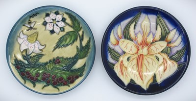 Lot 1318 - Two Moorcroft Pin Trays, 'Windrush' by Debbie...