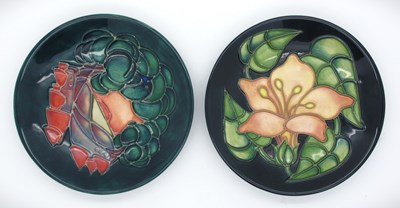 Lot 1313 - Two Moorcroft Pin Dishes, 'Mamoura' pattern,...