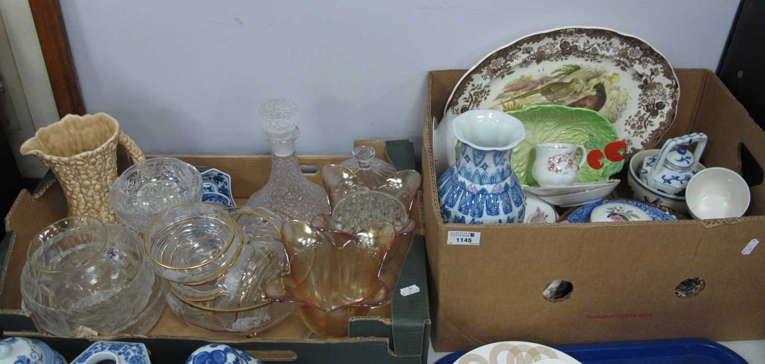 Lot 1145 - Palissy 'Gamo series' plates, Beswick dish,...