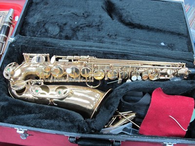 Lot 1386 - Montreux Brass Finishes Saxophone, No 59623,...