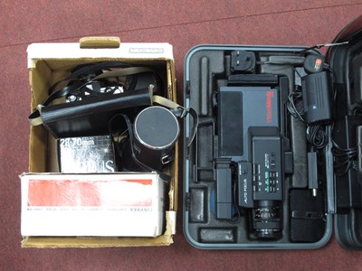 Lot 1443 - Pentax MG Camera, Vivitar lens and converter,...