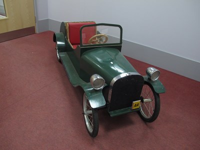 Lot 1447A - Scratch Built Child's Motor Car, electrically...