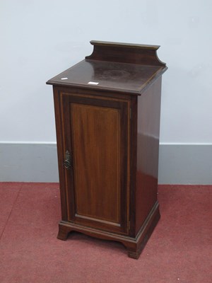 Lot 1570 - An Edwardian Mahogany Pot Cupboard, with...