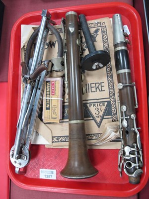 Lot 1387 - A Mid XX Century Two-Piece Clarinet, with...