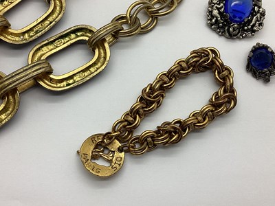 Lot 9 - Kenneth Lane Necklace, blue and gilt (wear);...