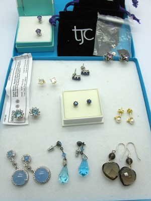 Lot 142 - "925" and Other Modern Earrings, including...