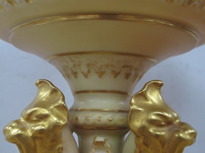 Lot 1087 - A Royal Worcester Blush Ivory Porcelain Table...