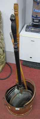 Lot 1133 - XIX Century Walking Cane, with embossed silver...