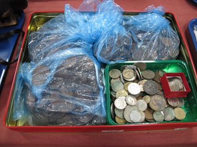 Lot 1372 - Coinage, mainly copper GB:- One Tray.