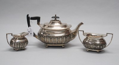 Lot 61 - A Hallmarked Silver Three Piece Tea Set,...