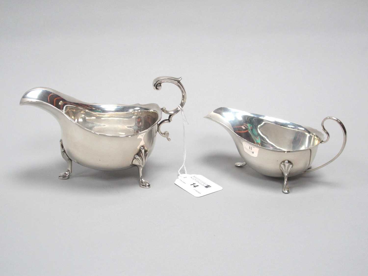 Lot 14 - A Hallmarked Silver Sauce Boat, JD&S,...