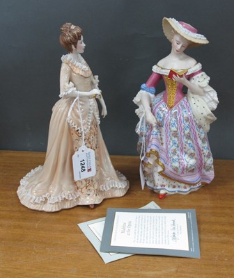 Lot 1248 - V & A Franklin Mint Porcelain Figurines (2).