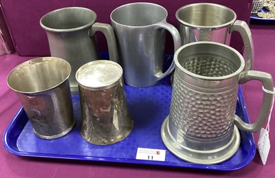 Lot 11 - A Pair of Hallmarked Silver Beakers, BS,...