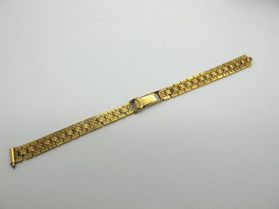 Lot 125 - A 9ct Gold Ladies Wristwatch Bracelet, of...
